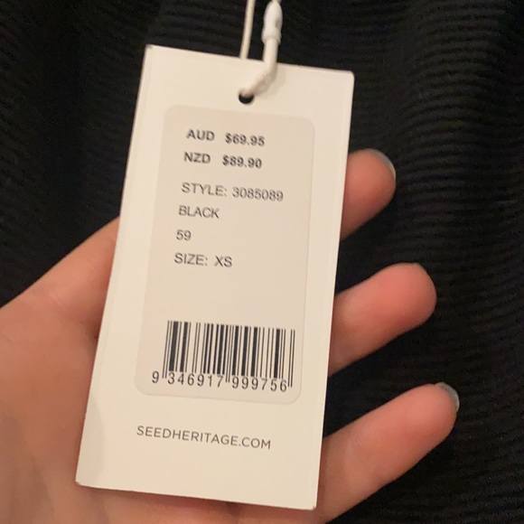 Ribbed little black dress - Picture 3 of 4